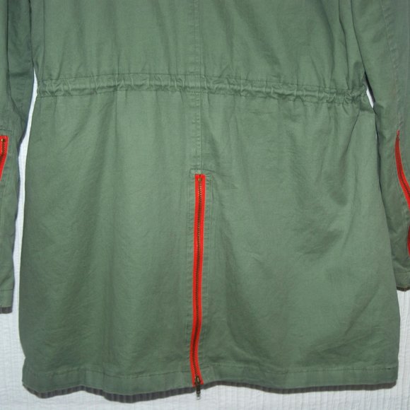 Love Tree Army Green Hooded Utility Jacket - Picture 4 of 5